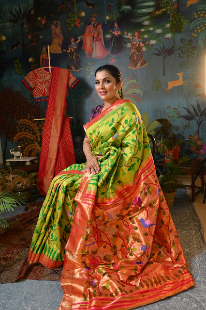 Silk all over paithani saree