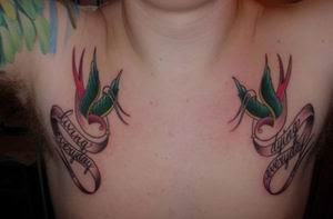 Swallow Tattoo, Tattooing