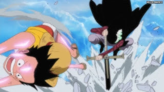 ワンピースアニメ 頂上戦争編 470話 ルフィ ミホーク | ONE PIECE Episode 470