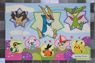 ポケモンセンター トウホク 2012年 6月 ポストカード Pokemon Center TOHOKU postcard ピカチュウ ビクティニ ツタージャ テラキオン コバルオン ビリジオン ミジュマル ポカブ Pikachu Victini Snivy Terrakion Cocalion Virizion Oshawott Tepig