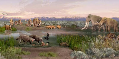 Mammoth, bradipi di terra e terribili lupi abitavano il bacino di Tularosa durante l'epoca del Pleistocene.