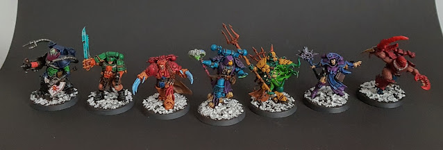 Skeletor and his Evil Warriors as Warhammer 40k Chaos Space Marines