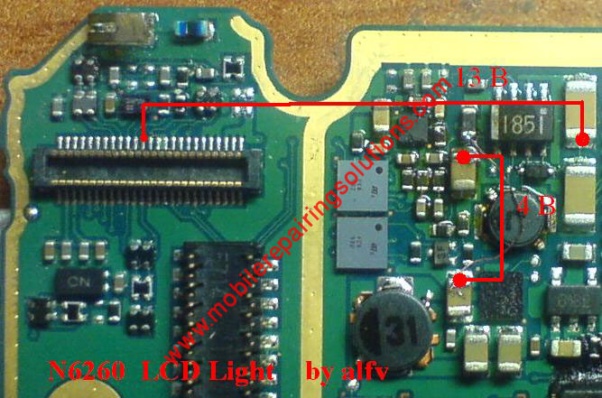 2600 lcd jumper. Nokia 6260 Light Problem,