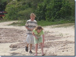 Sea glass hunting at Sun Bay