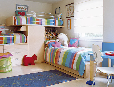 Corner Bunk Beds on House Decoration  Multiple Rooms For Children