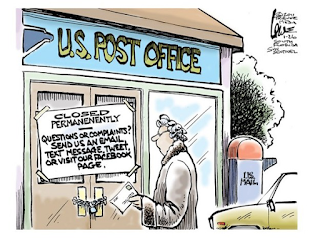 image: cartoon by ChanLowe, "The viral Post Office"