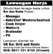 Lowongan Kerja UK Bar Grill and Resto