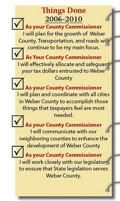 Commissioner Zogmaister Planning for the growth of Weber County