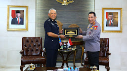 Bertemu Kepala Kepolisian Malaysia, Kapolri Bahas PMI Ilegal Hingga Penanganan Covid-19