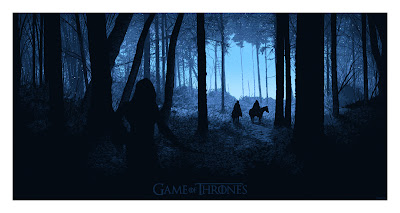 San Diego Comic-Con 2012 Exclusive Game of Thrones Screen Print Series by Daniel Danger