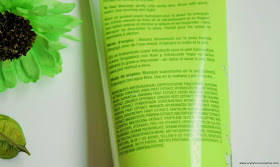 Freeman Kiwi & Yogurt Facial Moisturizing Cleanser ingredients