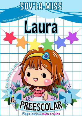 Cartel de Miss Laura de nivel Preescolar
