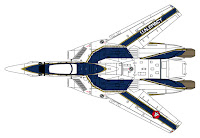 Hasegawa 1/48 VF-1A VALKYRIE '5GRAND ANNIVERSARY'(65879) English Color Guide & Paint Conversion Chart