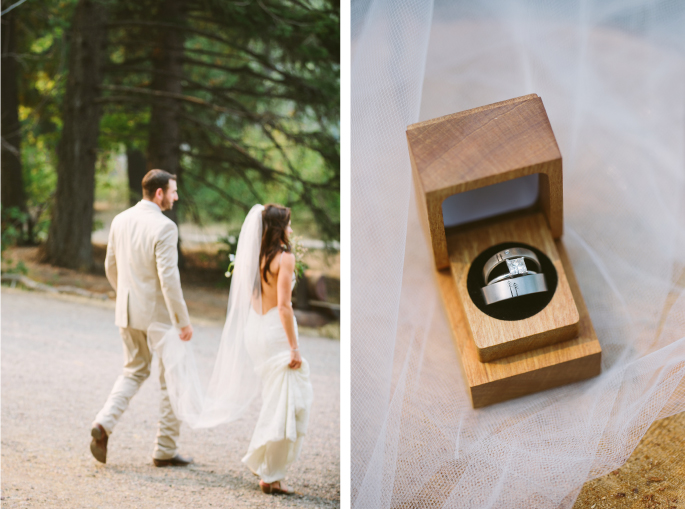 Wedding Rings / Wooden Box / Photography by Jacilyn M.