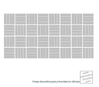 Franjas para privacidad FP007 Mosaico de rectángulos 