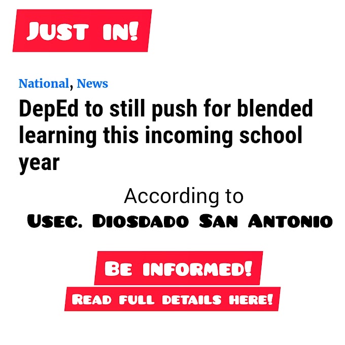 DepEd will still continue to implement blended learning for SY 2022-2023