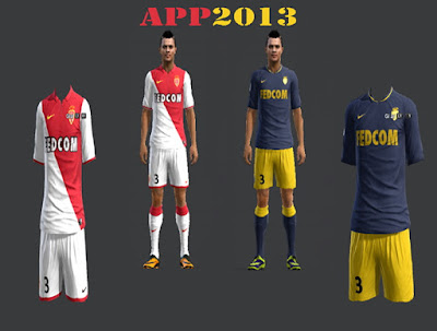 PES 2013 AS Monaco 2015-16 Kits by APP2013