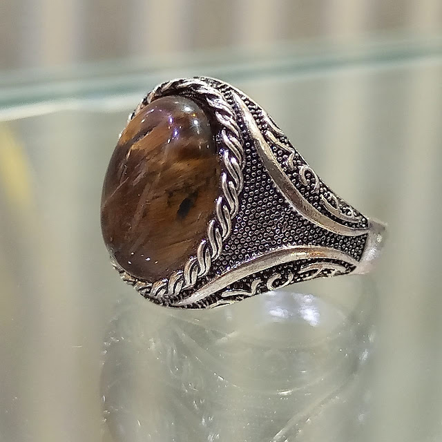 Tiger Eye Style Gem in Beautiful Turkish Style Ring