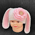 Easy Baby Beanie Bunny Crochet Hat Pattern FREE (Floppy Ears)