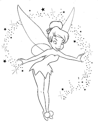 Fairy Coloring Pages on Fairy Coloring Pages Of Tinkerbell