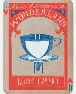 illustration by sara mulvanny of alice in wonderland tea cup