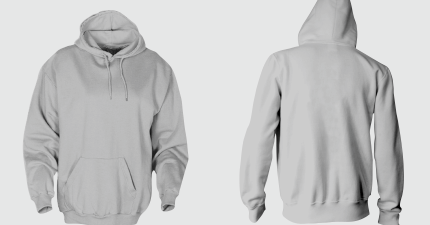 Download Template Mockup Hoodie CDR | Design Corel