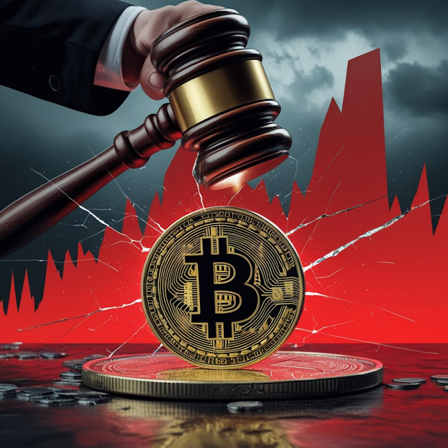 Global crypto regulation updates with a gavel and Bitcoin.