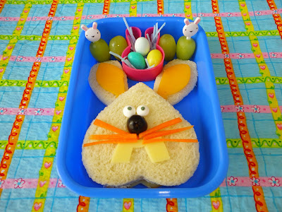 Happy Easter bunny bento school lunch