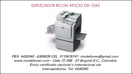 DUPLICADOR RICOH AFICIO DX-3343