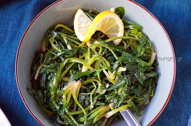 Grilled Fish & Salad Greens