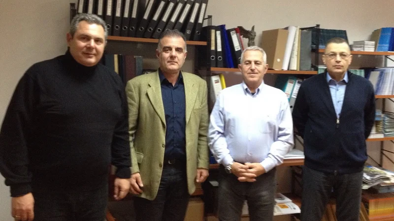 Η πολιτική και στρατιωτική ηγεσία των Ενόπλων Δυνάμεων στη Σαμοθράκη