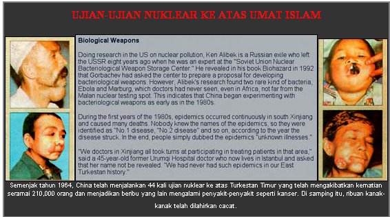 UJIAN-UJIAN NUKLEAR KE ATAS UMAT ISLAM