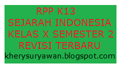 Rpp 1 Lembar Sejarah Indonesia Kelas X Semester 2 Revisi Terbaru 2020 Kherysuryawan Id