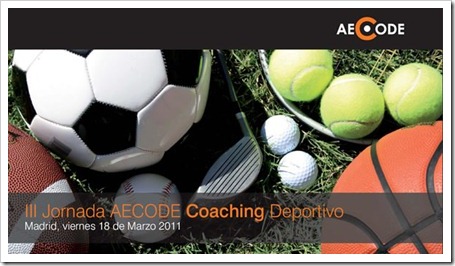III jornada AECODE coaching deportivo en madrid 2011