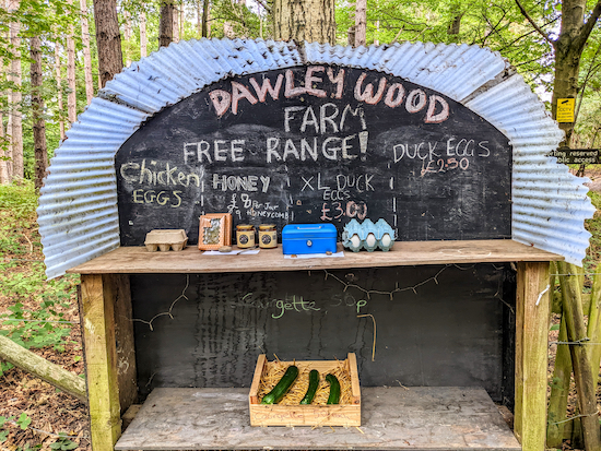 Dawley Wood Farm honesty stall