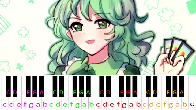 Banditry Technology - Yamashiro Takane's Theme (Touhou 18) Piano / Keyboard Easy Letter Notes for Beginners