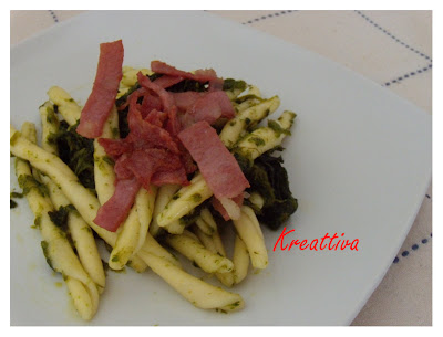 Fusilli con broccoletti e mortadella