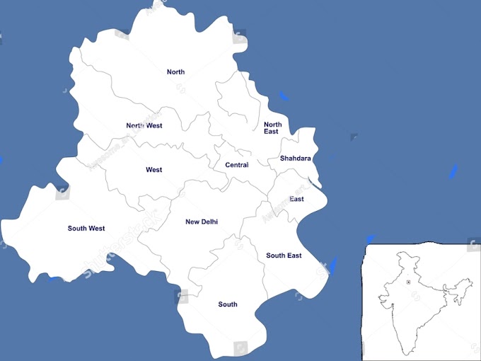 Delhi Areas List - How Many Districts in Delhi