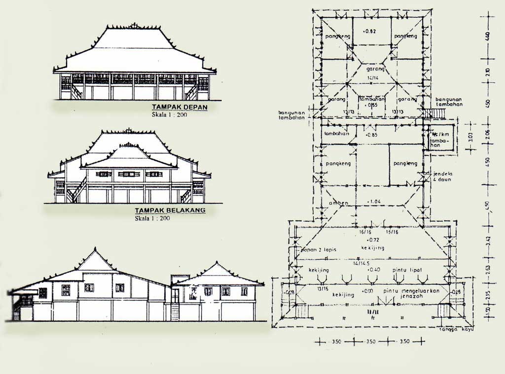 gambar denah rumah limas 1