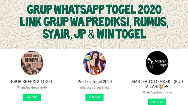 Grup WA Dukun Togel