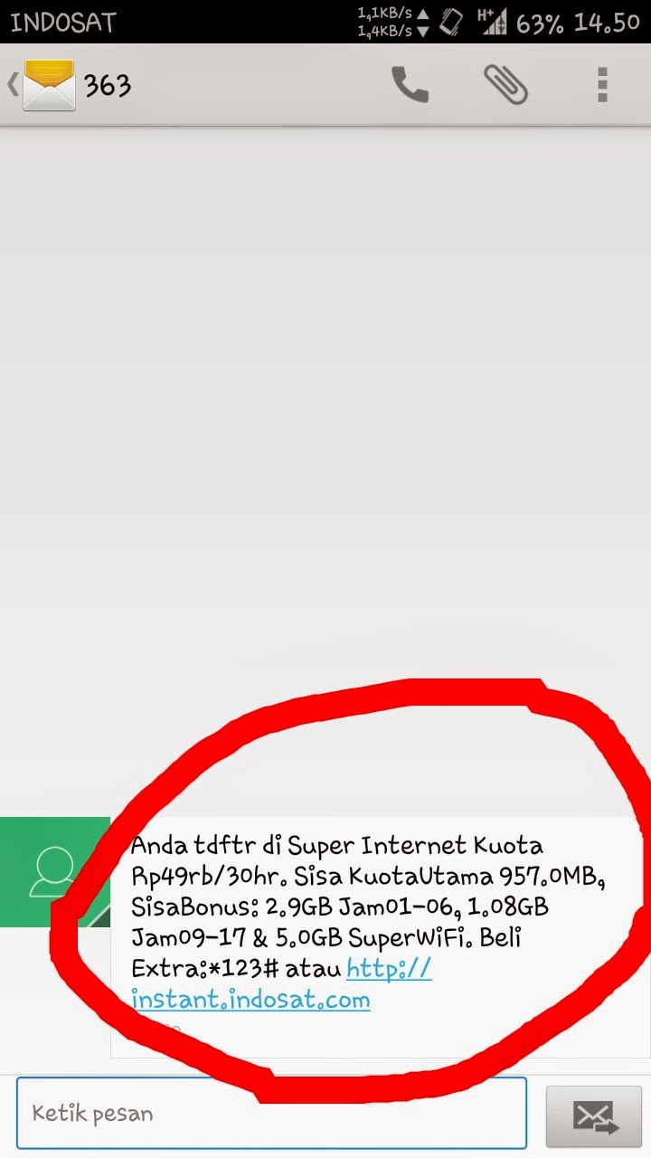 Kuota gratis 1,5gb + 11gb indosat - Tarik Jagat