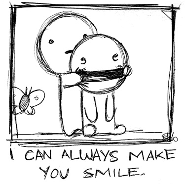 "Peace begins with a smile."