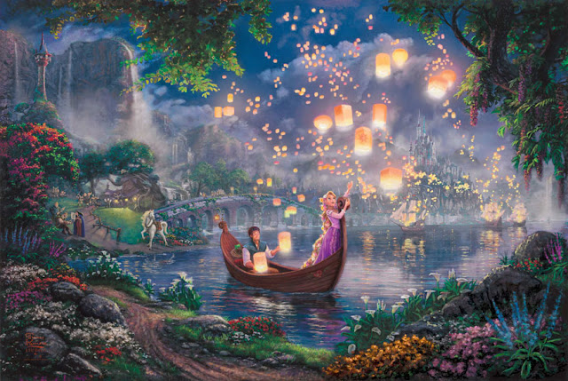 amazing Disney paintings by Thomas Kinkade