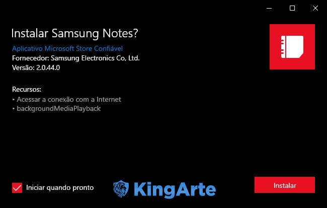 Como instalar Samsung Notes no seu Windows