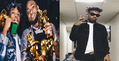 Mayorkun dedicates his Headies 2018 next rated award to Davido