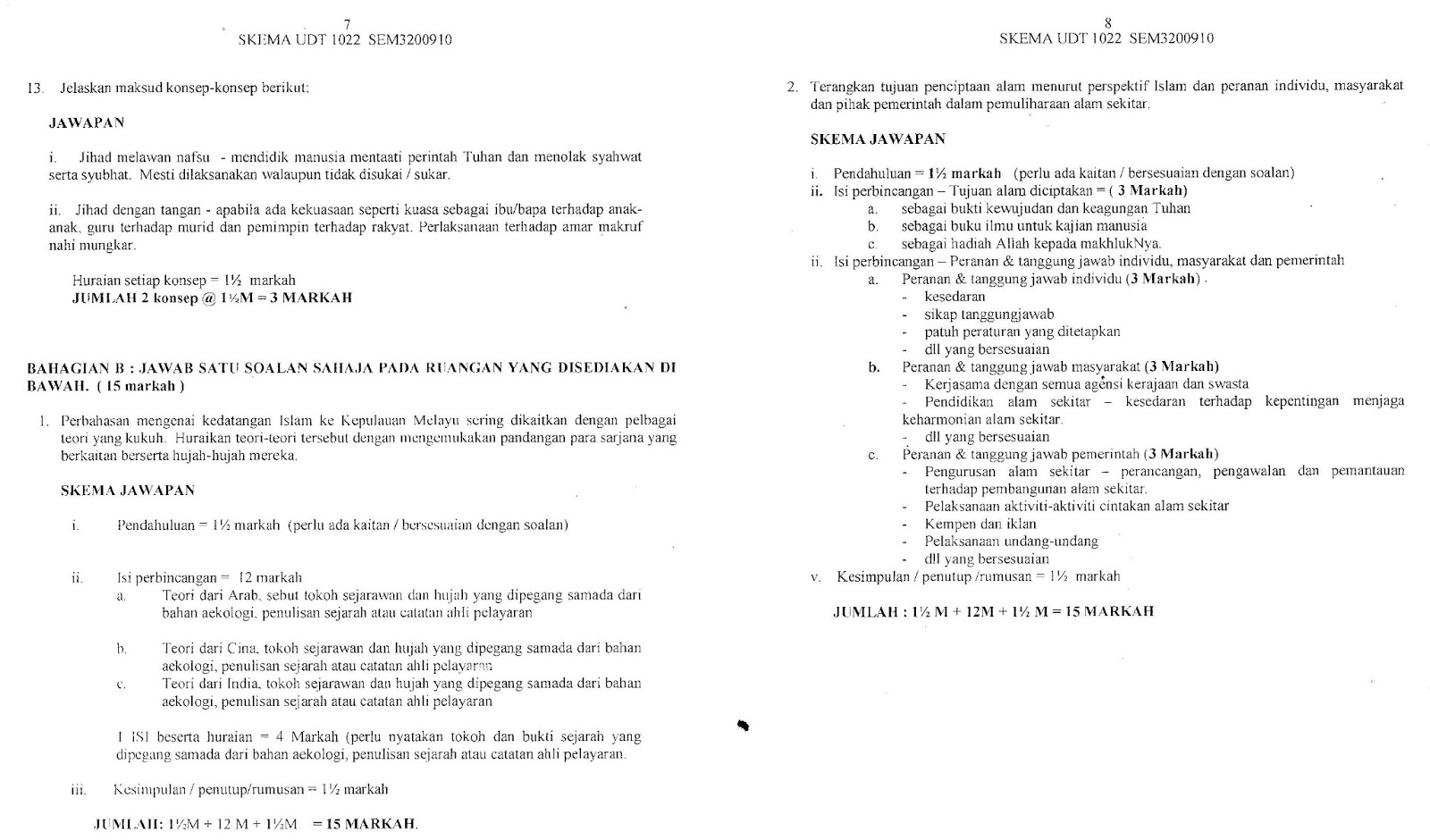 KISAH CIKGU IETA : CONTOH SOALAN DAN SKEMA SOALAN SUBJEK 