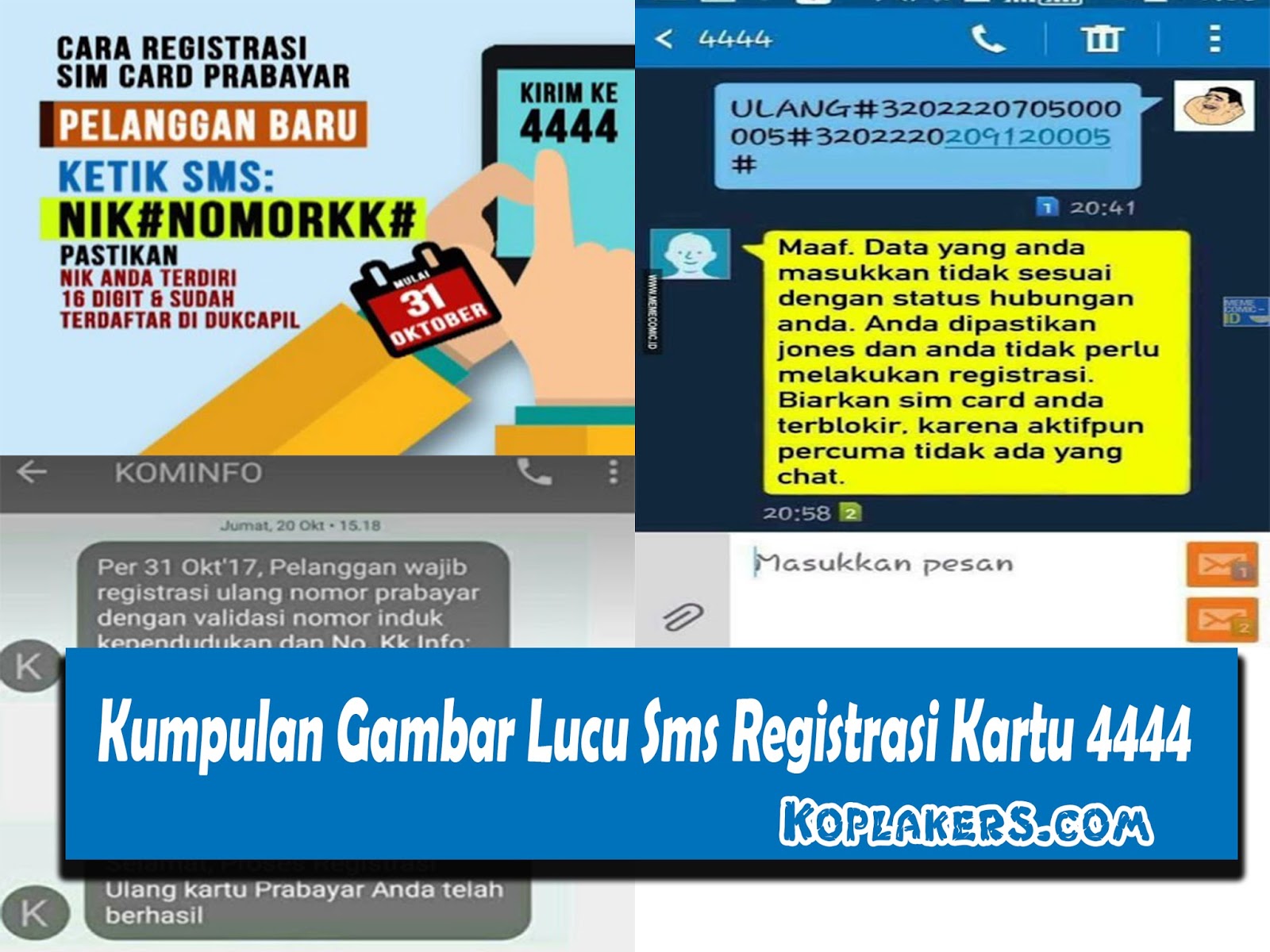 Kumpulan Gambar Meme Lucu Registrasi Kartu Prabayar DP BBM Lucu