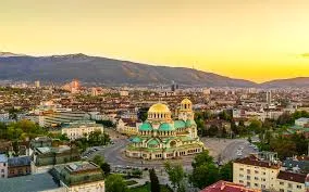 Landmark buildings in Sofia, Bulgaria