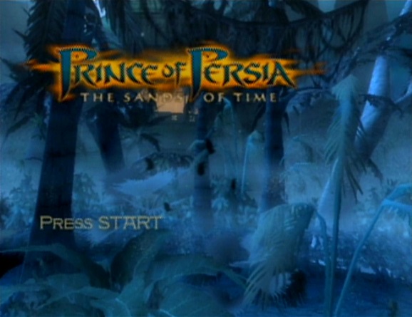 Prince of Persia Nintendo GameCube Start Screen