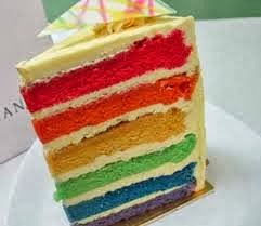 resep rainbow cake